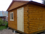 Брусовая баня 4×4 возведенная в Калужской области.