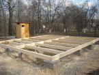 Столбчатый фундамент для дома из бруса 6×6.