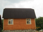 Дом из бруса 9×7 который мы построили в Тульской области.